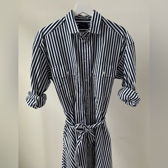 Ralph Lauren women’s long sleeve shirt maxi dress - Picture 11 of 13